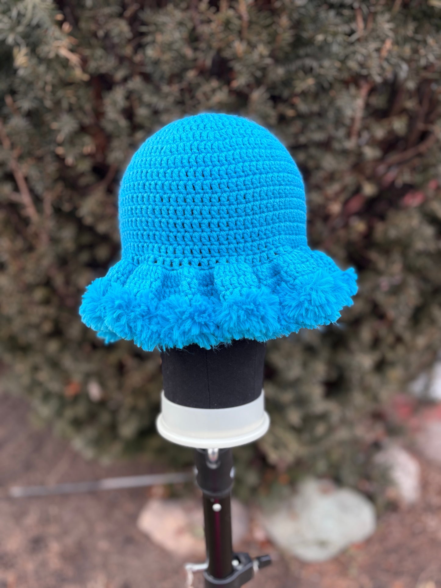 Fluffy Brim Bucket Hat