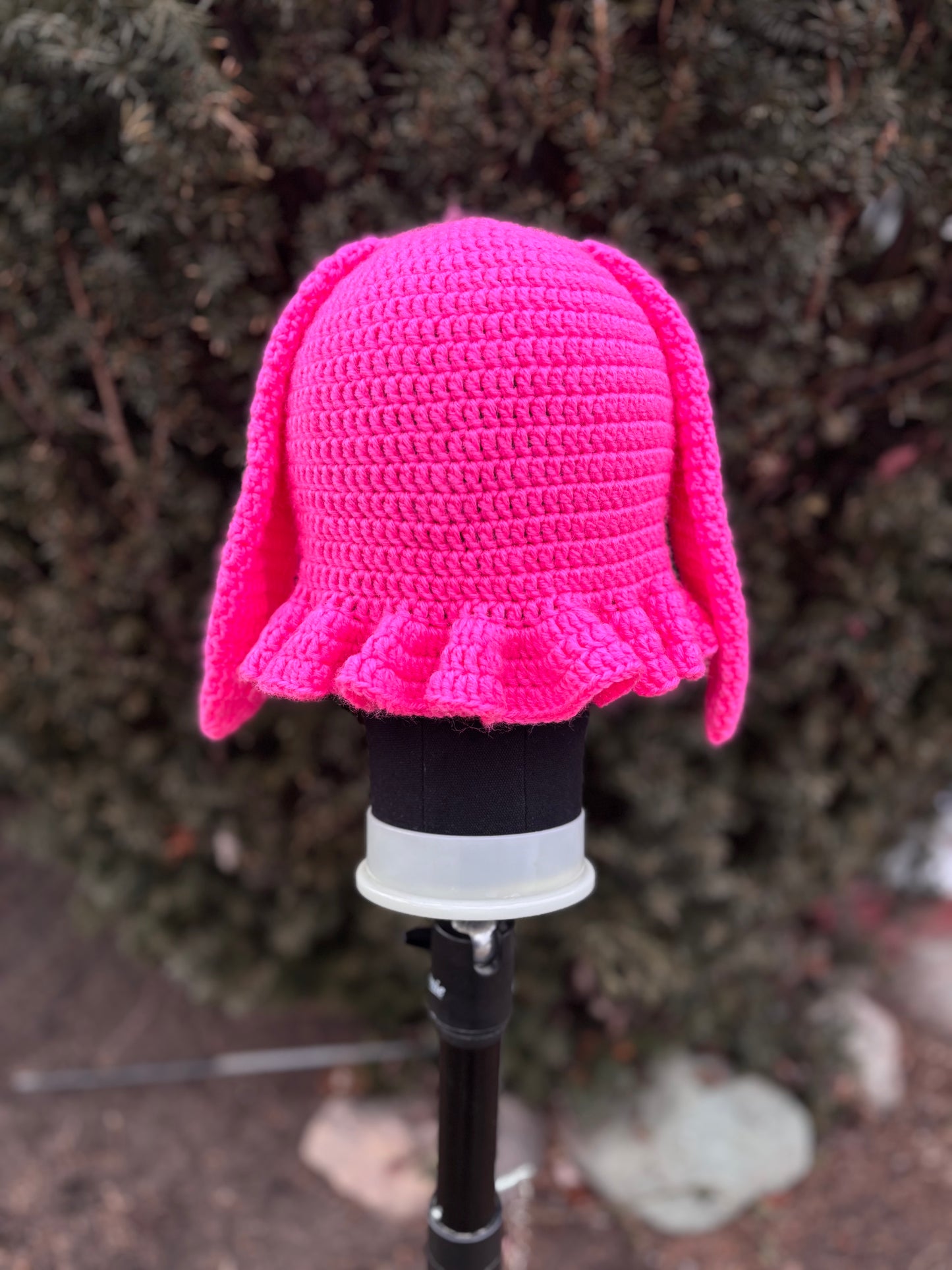 Pretty n’ Pink Bunny Ruffle Hat