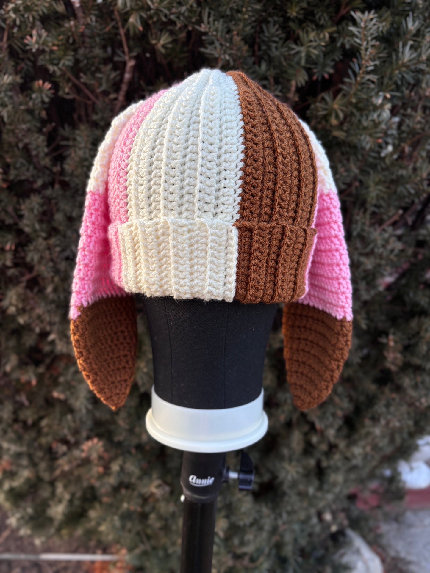 Neapolitan Bunny Beanie