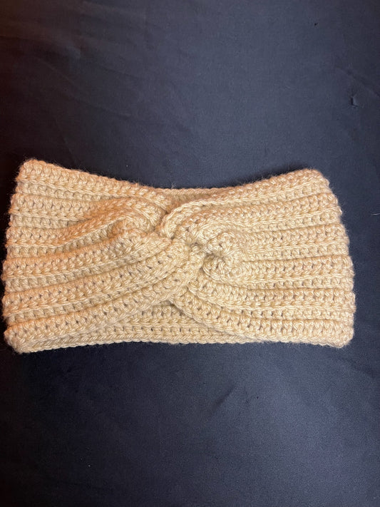 Beige Twist Ear Warmer