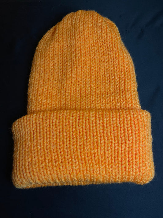 Knit Beanie - Tropical Orange