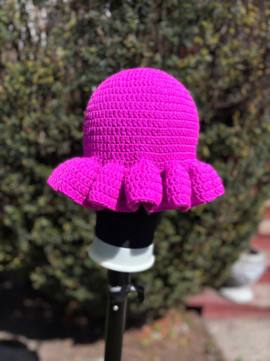 Orchid Wavy Brim Hat