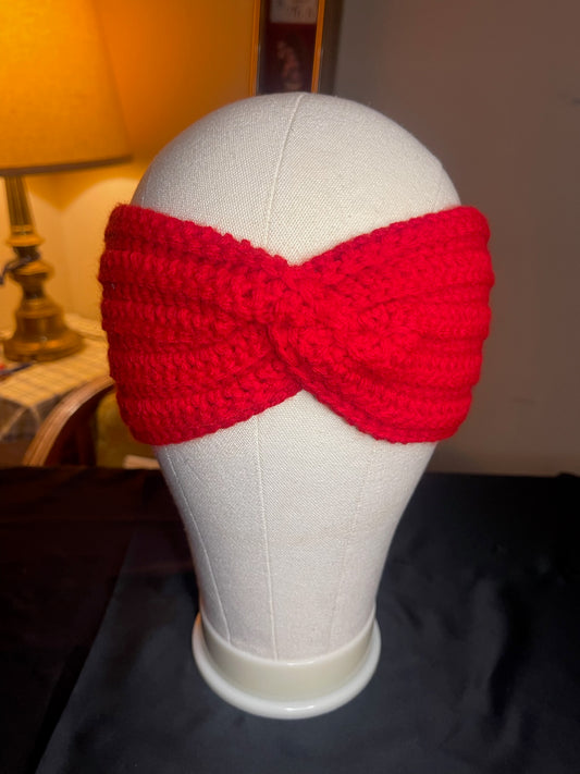 Red Twist Ear Warmer