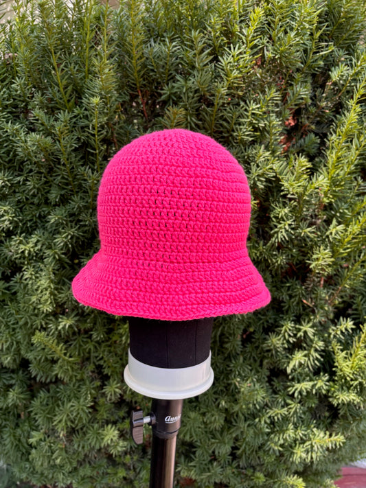 Neon Pink Bucket Hat