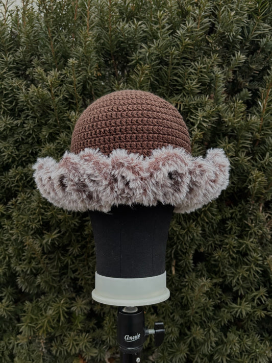 Faux Fur Ruffle Hat