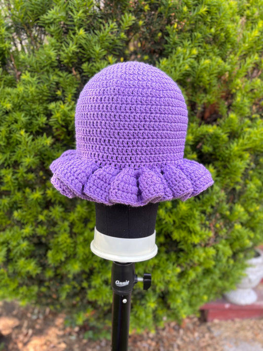 Lavender Wavy Brim Hat