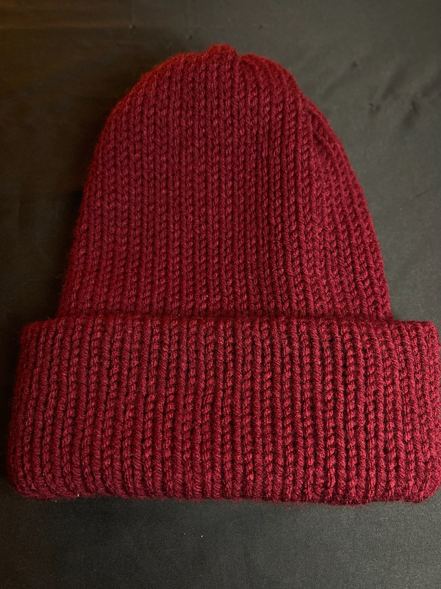 Knit Beanie - Burgundy