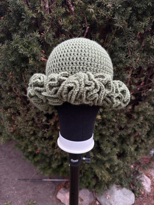 Sage Ruffle Hat