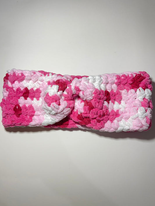 Twisted Ear Warmer - Mixed Pink