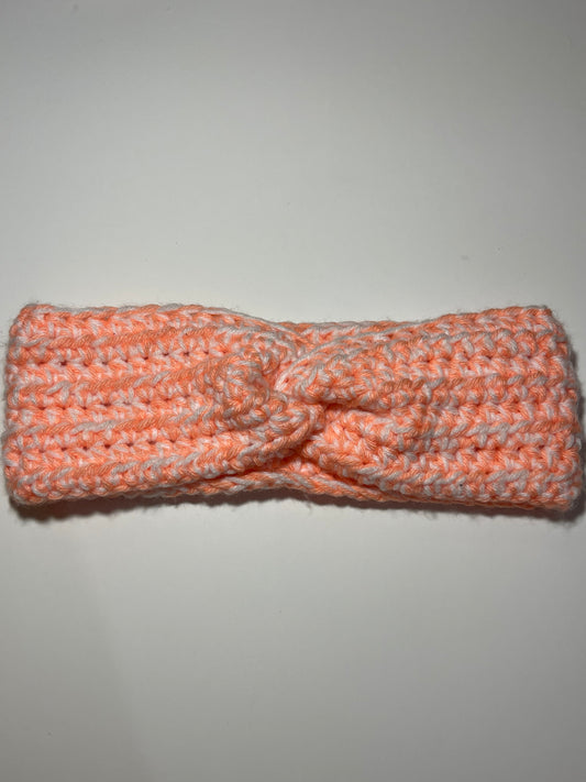 Twisted Ear Warmer - Peach