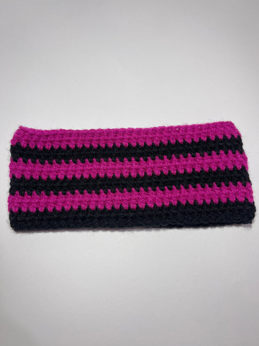 Ear Warmer - Neon Violet & Black